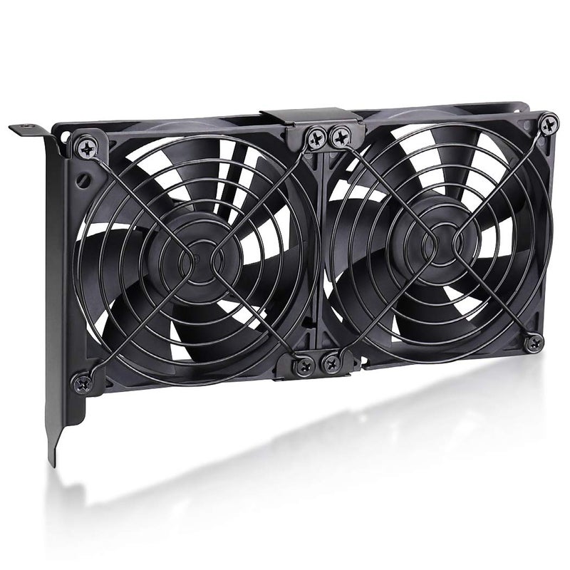Wathai Graphic Card Pcl Slot Fan 2 x 90mm 92mm for CPU GPU Cooler VGA Cooling - Image 1